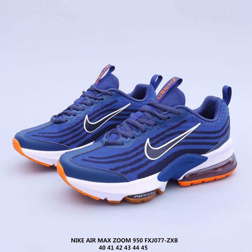 2020 Nike Air Max Zoom 950 Blue White Yellow Running Shoes